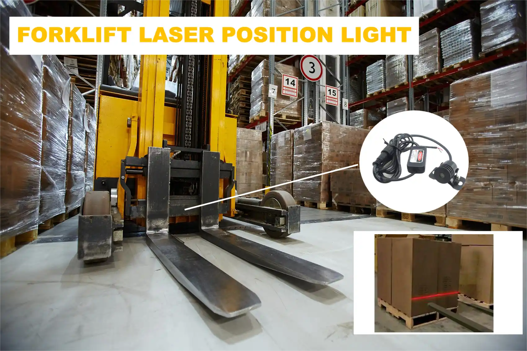 forklift laser guidance system