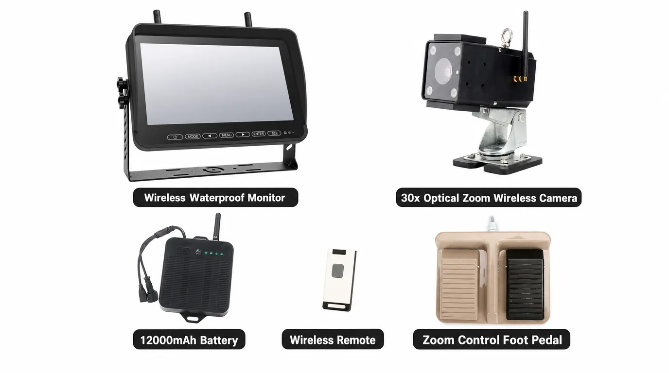 VST wireless crane camera with optical zoom