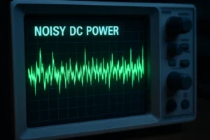 An oscilloscope screen showing a 