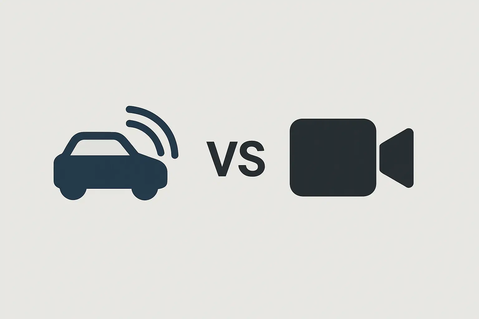 alt text="Side-by-side comparison of a radar icon and a camera icon