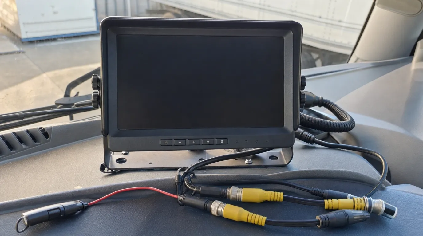 backup camera monitor showing no signal problem