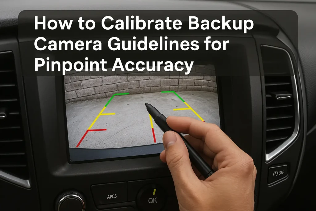 how to calibrate backup camera guidelines for pinpoint accuracy sirsxnien37u06x391ym 1