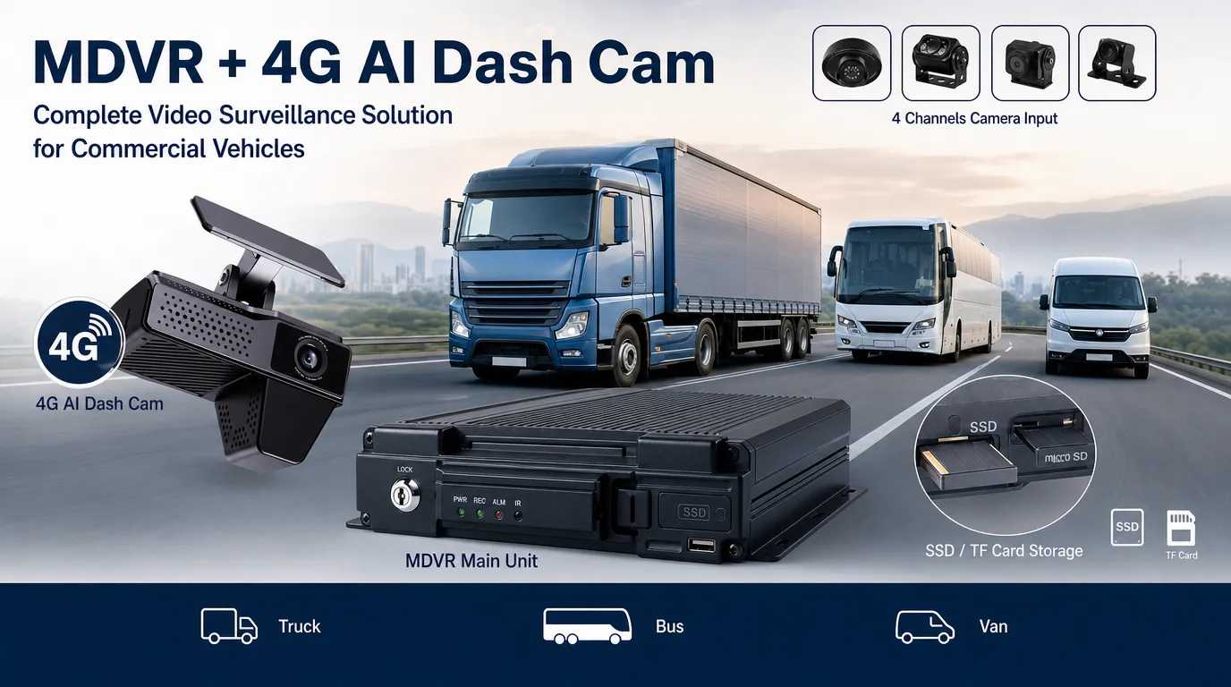 SSD storage for mobile DVR in commercial vehicle camera system