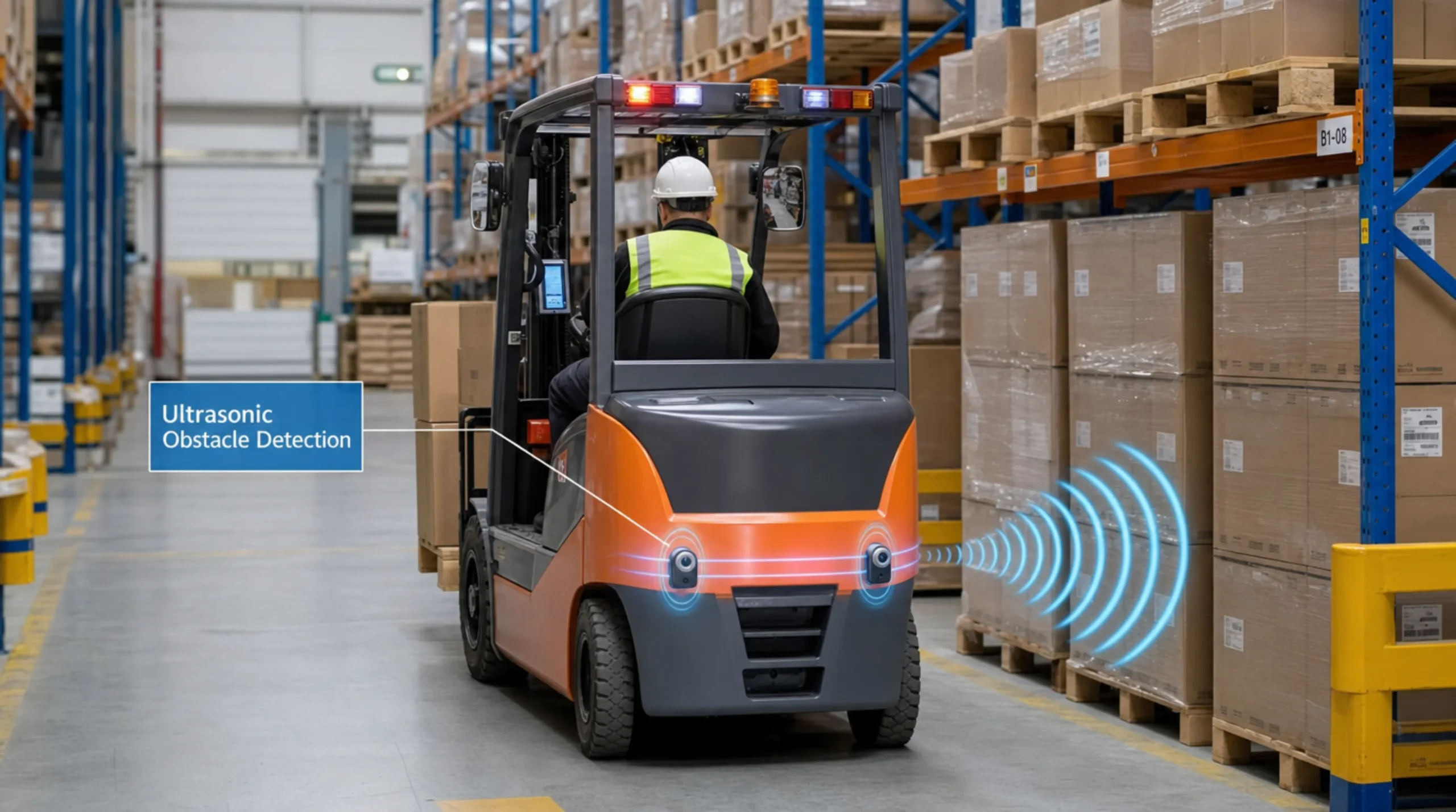 ultrasonic obstacle detection sensor for forklifts