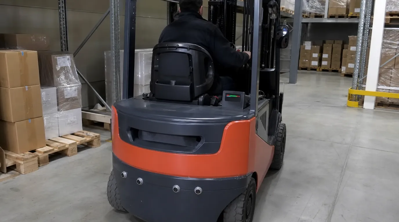 Ultrasonic radar parking sensor system warning the driver about nearby obstacles during reversing