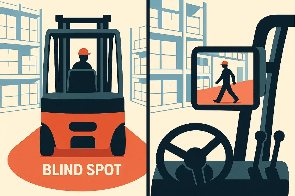 forklift blind spot cameras