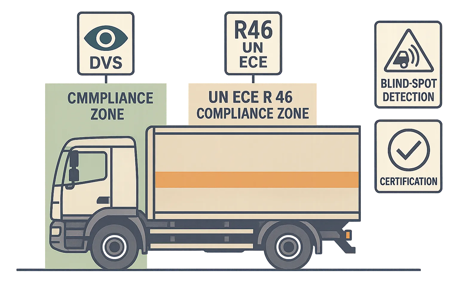 DVS and UN ECE R46 compliance