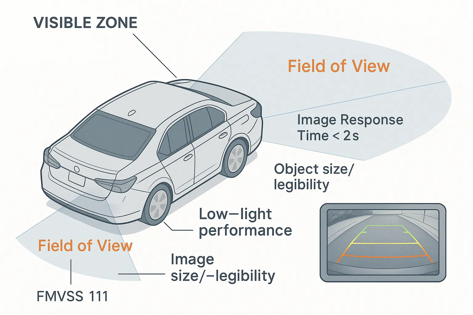 FMVSS 111 rear visibility