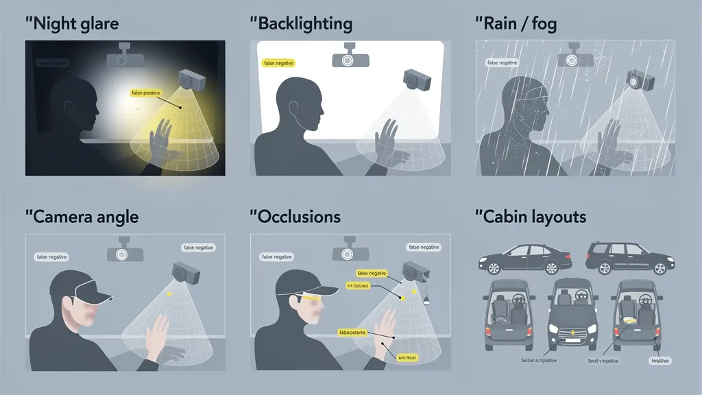 AI driver monitoring detection limitations