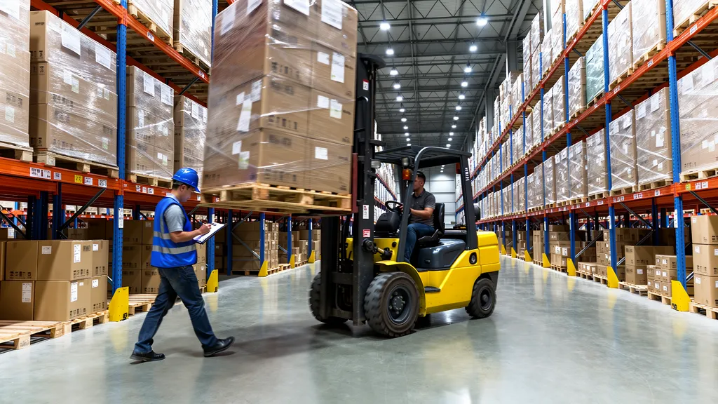 forklift blind spot warehouse