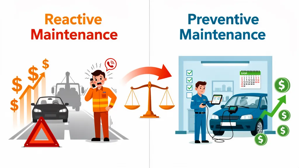 preventive vs reactive maintenance cost comparison
