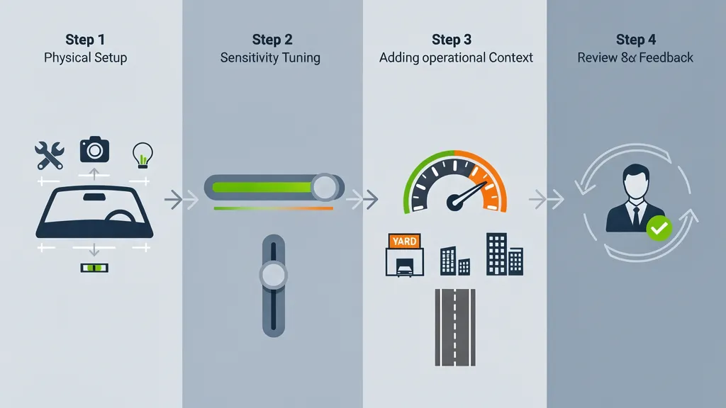 reducing false alerts ai driver monitoring