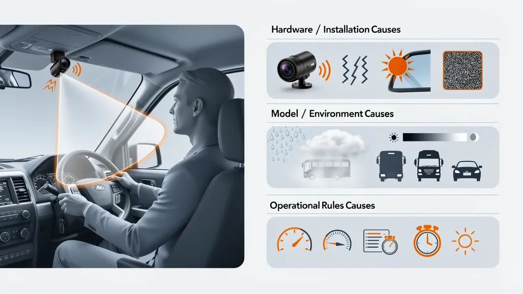 causes of false alerts ai driver monitoring