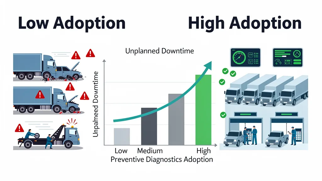commercial fleet downtime vs preventive diagnostics