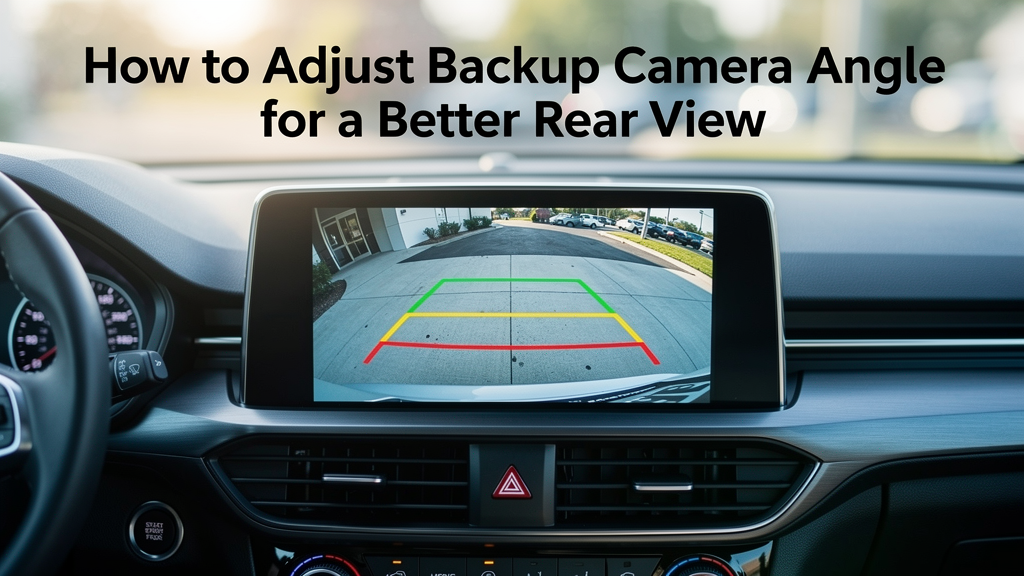 Adjust Backup Camera Angle
