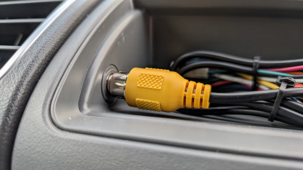 RCA connector in vehicle camera systems
