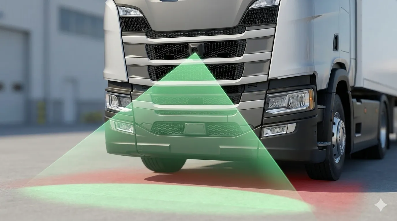 front camera placement on trucks