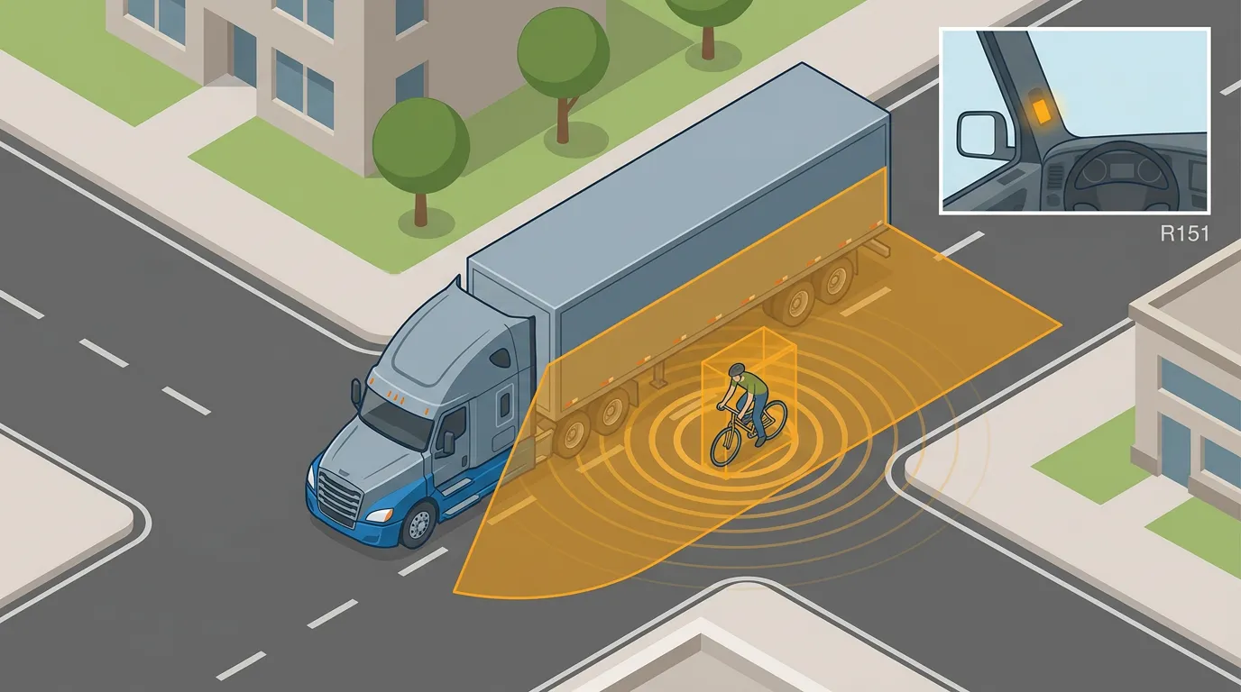 UNECE R151 blind spot information system explained
