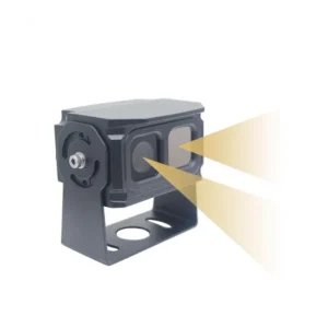 TH-AI01 thermal imaging AI camera dimension drawing and 4-pin aviation connector