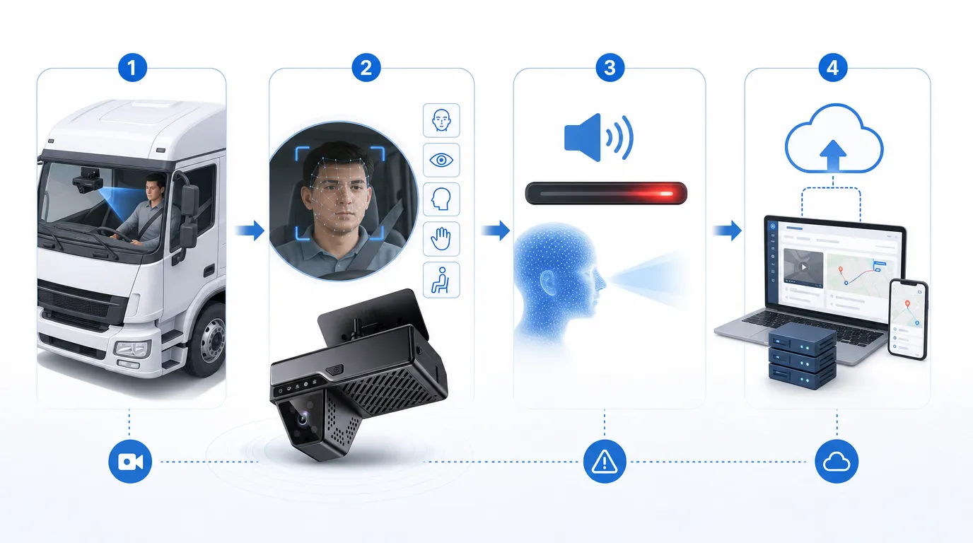 How driver behavior monitoring system works
