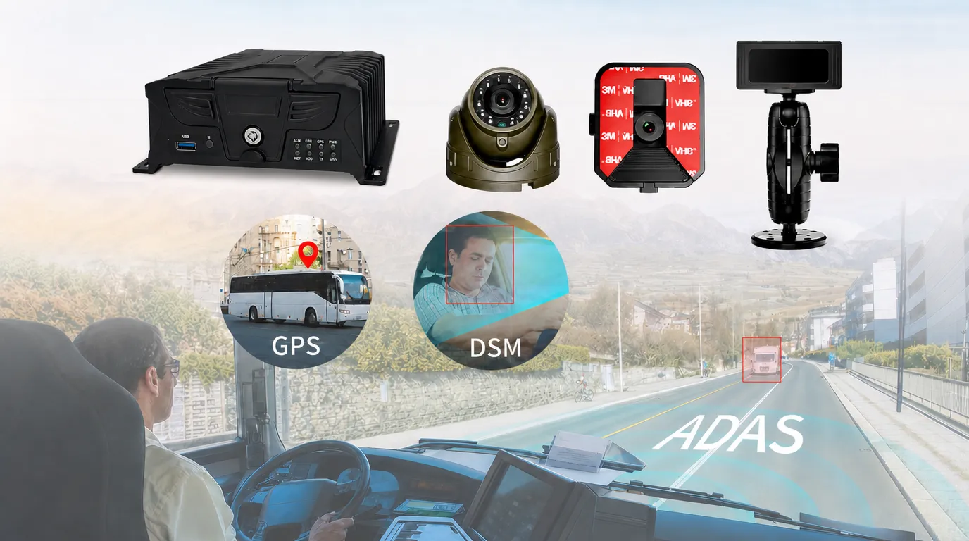 4G AI MDVR ADAS DMS and blind spot detection