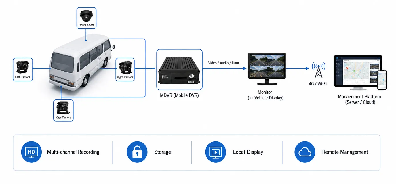 What is a mobile DVR system for vehicle video recording