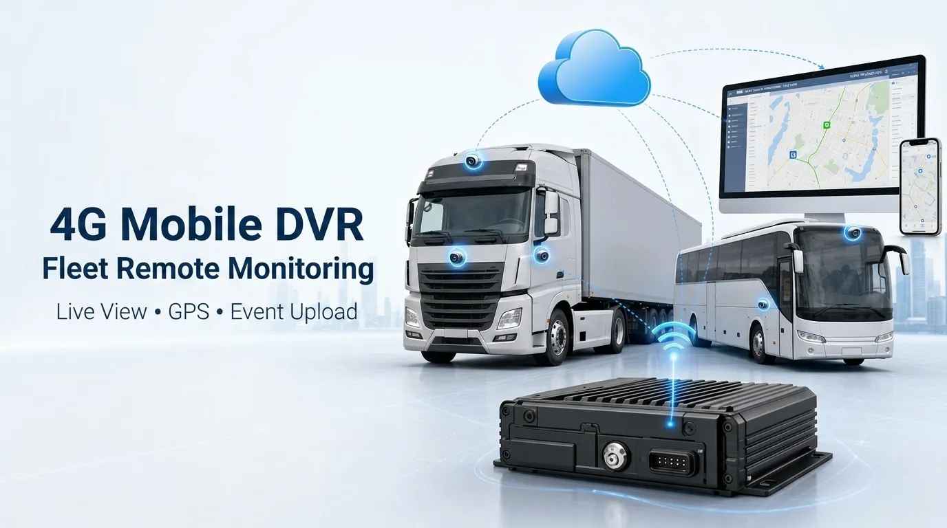 4g mobile dvr fleet remote monitoring